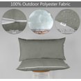 thumbnail image 4 of Vargottam Indoor/Outdoor Polyester Fabric Lumbar Pillow With Insert, All-Weather Waterproof Decorative Throw Pillow for Patio Furniture-Set of 2 - Gray, 4 of 7