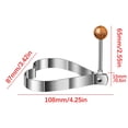thumbnail image 2 of Yhmxh Kitchen Gadgets,Home and Kitchen,2PC Stainless Steel Ring 316 Stainless Steel Shaper Cooking Ring Non-stick Frying Tool Stainless Steel Egg Ring, 2 of 6