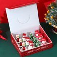 thumbnail image 1 of 12 Pcs Bougies en Forme de Bonhomme de Neige de Noël pour Vitrine d'Hôtel Centre Commercial Décoration de Fête Maison Bougies en Cire de Paraffine Ensemble, 1 of 6