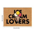 thumbnail image 3 of 16x24 Inch Outdoor Doormats Coir Entrance Doormats for Front Door Summer Outdoor Rug Rectangular Entryway Welcome Doormat Mat for Home Indoor Farmhouse Funny Kitchen Mats Patio, Ice Cream Lovers, 3 of 6