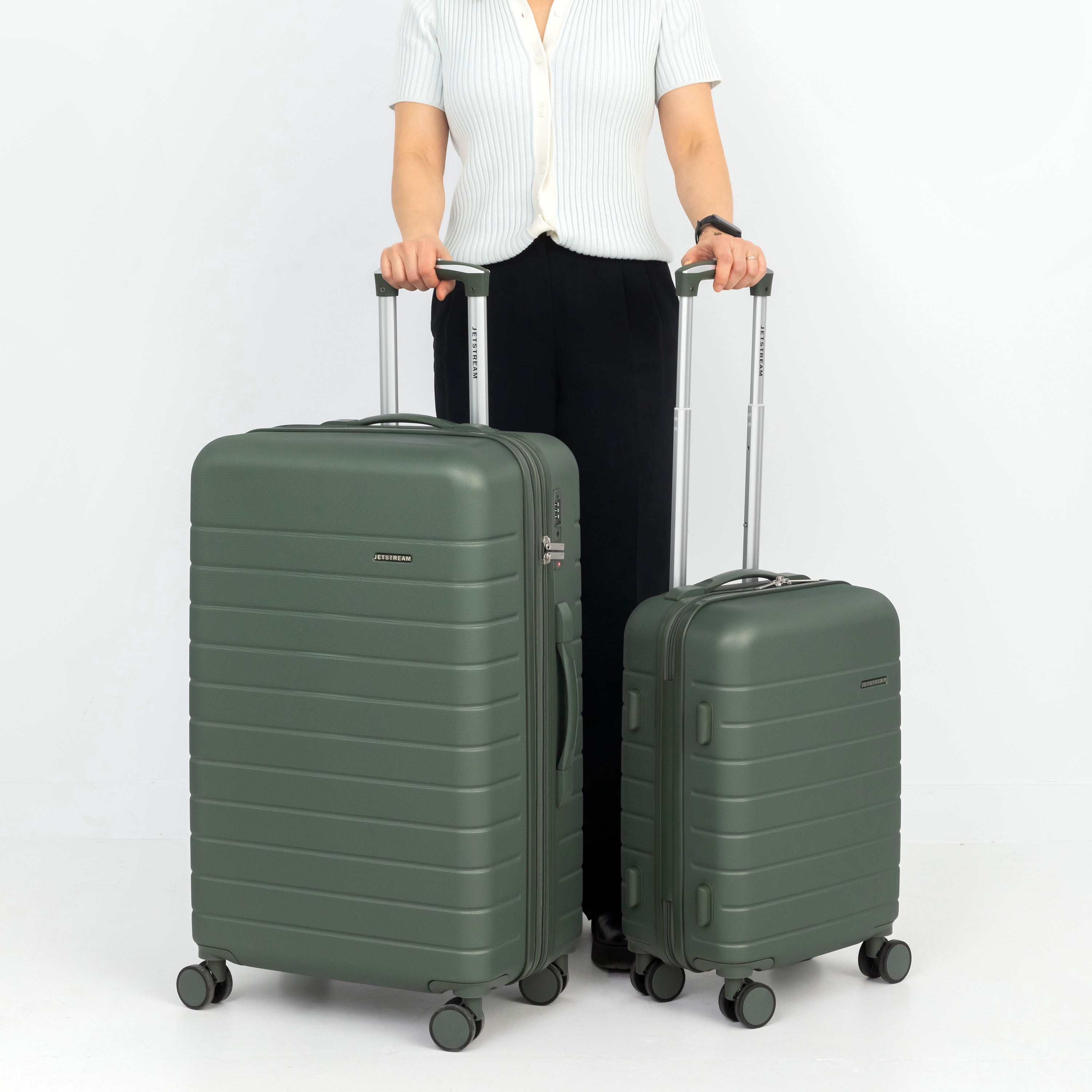 JetStream® Ensemble de Valises Rigides 2 pièces : Valise moyenne 26" et Bagage à Main