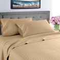 thumbnail image 1 of EIGTHTAIL Fresh Linen Collection 600 Thread Count Hotel Striped 100% Egyptian Quality Cotton Deep Pocket Sheet Set (King  Gray), 1 of 6