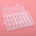 thumbnail image 4 of Compartment Crafts Storage Box Bead Organiser Case Clear Adjustable Jewelry Bead Container Case for Jewellery Making,24 Grids, 4 of 5