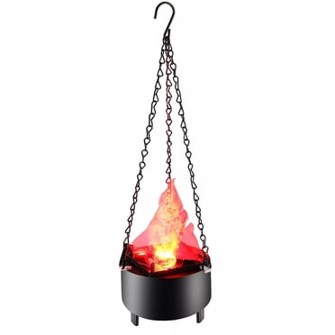 Flame Table Lamp with Realistic Flickering LED Effect and Built-in Fan for Indoor Decor, 12 cm x 10 cm, AC 85–260 V, US Plug