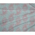 thumbnail image 4 of oneOone Polyester Spandex Light Blue Fabric Paisleys Sewing Craft Projects Fabric Prints By Yard 56 Inch Wide, 4 of 4
