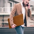thumbnail image 4 of Lisbinx Advanced Leather File Bag | Business Briefcase Folder | Thickened Waterproof Document Organizer | 348mm x 265mm | Portable Contract Storage Bag, 4 of 5