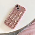 thumbnail image 2 of ORUYROP Designed for iPhone 13 Pro Max Case,Water Ripple Pattern Curly Wave Frame Soft Cute Phone Cover for Men Women Girls（iPhone 13 Pro Max,Rose Gold）, 2 of 7