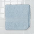 thumbnail image 4 of Gant de toilette basique Mainstays, doux et résistant, 100 % coton, bleu clair, 4 of 7