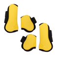 thumbnail image 2 of Adjustable Horse Leg Boots, Prevent Impact And Leg Injuries Hard PU Shell Horse Hoof Protective Boots  For Riding Shock Absorbing Jumping Protection Yellow L, 2 of 8