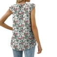 thumbnail image 4 of QUINDOS Débardeurs pour Femmes Grande Taille Liquidation Exercice Bleu Mode Col Rond Sans Manches Blouse T-Shirt Uni Hauts d'Été Blouse Camisoles Camisoles pour Femmes Grande Taille, 4 of 6