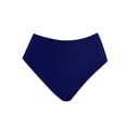 thumbnail image 3 of LUOGENLI Swim Shorts Women 5 Inch Inseam Women's Casual High Waisted Solid Color Split Plus Size Swim Trunks (Navy Size XXL), 3 of 3