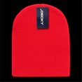 thumbnail image 1 of Decky 614-RED Bonnets Courts en Acrylique, Rouge, 1 of 1