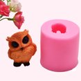 thumbnail image 3 of Fondant Silicone  3D Owl Candle  Fondant Silicone  Reusable   For Cake Decorating Chocolate Fondant Candy, 3 of 7