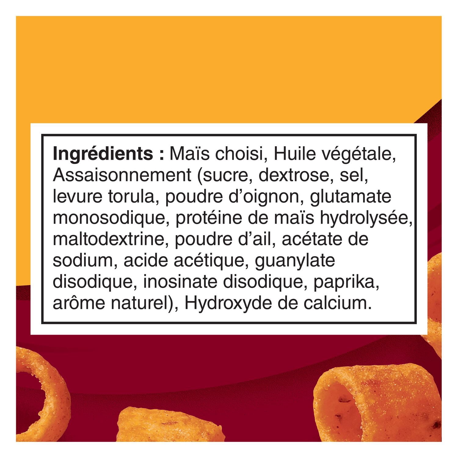 Croustilles de maïs Fritos Hoops Saveur Bar-B-Q