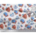thumbnail image 3 of Soimoi Rayon Fabric Dot & Fish Ocean Decor Fabric Printed Yard 42 Inch Wide, 3 of 3