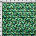 thumbnail image 4 of oneOone Silk Tabby Sea Green Fabric Geometric Tropical Texture Sewing Material Print Fabric By The Yard 42 Inch Wide, 4 of 4