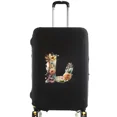 thumbnail image 1 of Housses de Valise Housse de Protection Valise de Voyage Anti-Rayures Housse Anti-Poussière Réutilisable Housse Anti-Poussière Lavable Motif Imprimé Floral Lettre 8floral Lettre L m, 1 of 6
