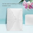 thumbnail image 3 of 10Pcs Wedding Invitation Cards, Hollow Flower Shape Greeting Cards with Blank Inner Sheet for Party Wedding Engagement Bridal Bridal Shower Business Party, 3 of 7