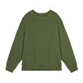 thumbnail image 3 of Yuyuzo Chandails en Molleton pour Hommes Manches Longues Col Rond Couleur Unie Ample Décontracté Confortable Pull Tops, 3 of 3
