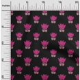 thumbnail image 1 of oneOone Viscose Chiffon Fabric Leaves & Lotus Block Print Fabric By Yard 42 Inch Wide, 1 of 4