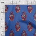 thumbnail image 1 of oneOone Viscose Jersey Fabric Leaves & Floral Block Printed Craft Fabric BTY 60 Inch Wide, 1 of 6