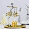 thumbnail image 3 of ziyahi Rotary Rotating Tea Light Candle Holder Living Room Snowflakes, 3 of 9