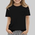 thumbnail image 4 of RXIRUCGD 2025 Vêtements d'Été pour Enfants Nouveaux T-Shirts d'Été pour Enfants Manches Raglan Manches Courtes T-Shirt Graphique Col Rond T-Shirt Filles Haut Décontracté, 4 of 5
