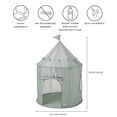 thumbnail image 3 of 3 Sprouts Kids Play Tent Playhouse Castle with Recycled Fabric for Indoor and Outdoor Games in Green, 3 of 10