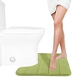 thumbnail image 1 of Bathroom Rugs and Mats Sets,Foam Bath Mat U Shape Toilet Mats Bathroom Rugs Soft Comfortable Water Drying Absorption Non-Slip Thick Machine Washable Easier to Dry Dark, 1 of 7