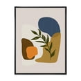 thumbnail image 1 of Designart Formes minimalistes botaniques avec feuille verte ART MURAL À CADRE FLOTTÉ, 1 of 4