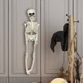 thumbnail image 4 of Halloween Skeletons Life Size,Realistic Human Skeleton Full Body,Movable Posable Joints Skeleton,Creepy Halloween Plastic Skeleton for Graveyard Decorations,Haunted House Props Indoor/Outdoor Decor, 4 of 8