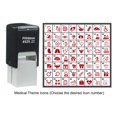 thumbnail image 3 of Printtoo Personalized Medical Theme Icons Rubber Stamp Self Inking Stamper 24 mm-Blue, 3 of 7