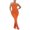 Orange, variante sur PMUYBHF Combinaison Noire du 4 Juillet Formelle pour Femme Unie à Carreaux à une Épaule Coupe Ajustée Combinaison et à la Mode