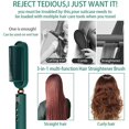 thumbnail image 4 of Fast Heating Hair Straightener Comb - Anion Ceramic Tech with 9 Temp Settings, Anti Scald Hair Brush, KD380K Green, 4 of 8