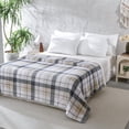 thumbnail image 4 of Couverture en peluche Mainstays Carreaux bruns T, 4 of 6