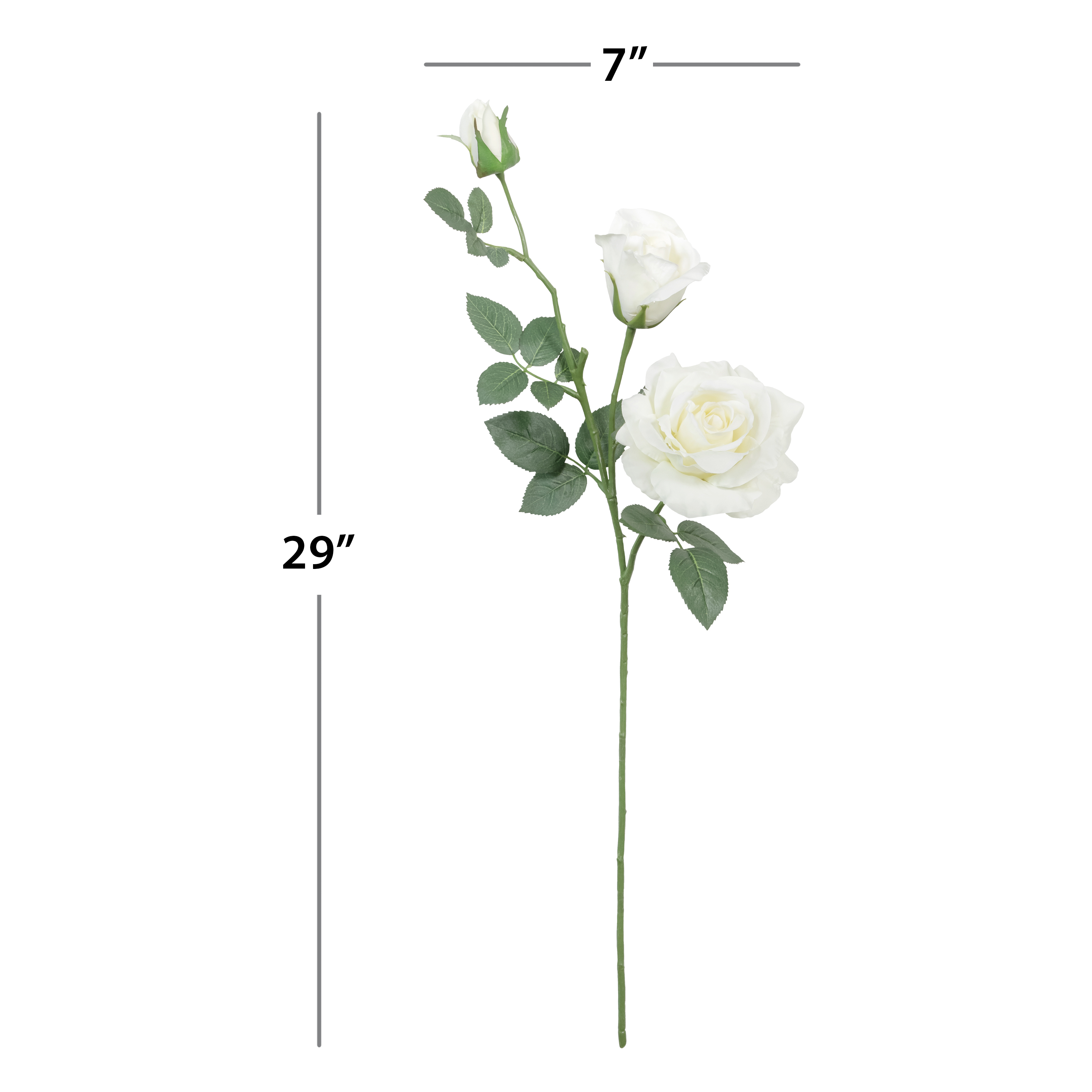 Rose artificielle à longue tige Mainstays