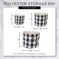 thumbnail image 2 of Design Imports CAMZ36064 15 x 16 x 16 in. Lattice Round Polyester Storage Bin, Black - Large, 2 of 9