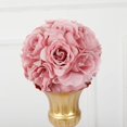 thumbnail image 2 of CHOK 2 Pack | 7” Mauve Flower Ball Silk Rose Pomander Kissing Ball, 2 of 11