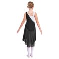 thumbnail image 2 of RUNQHUI Robe Sans Manches pour Filles, Costumes Modernes Contemporains de Danse Lyrique, Noir 8, 2 of 7