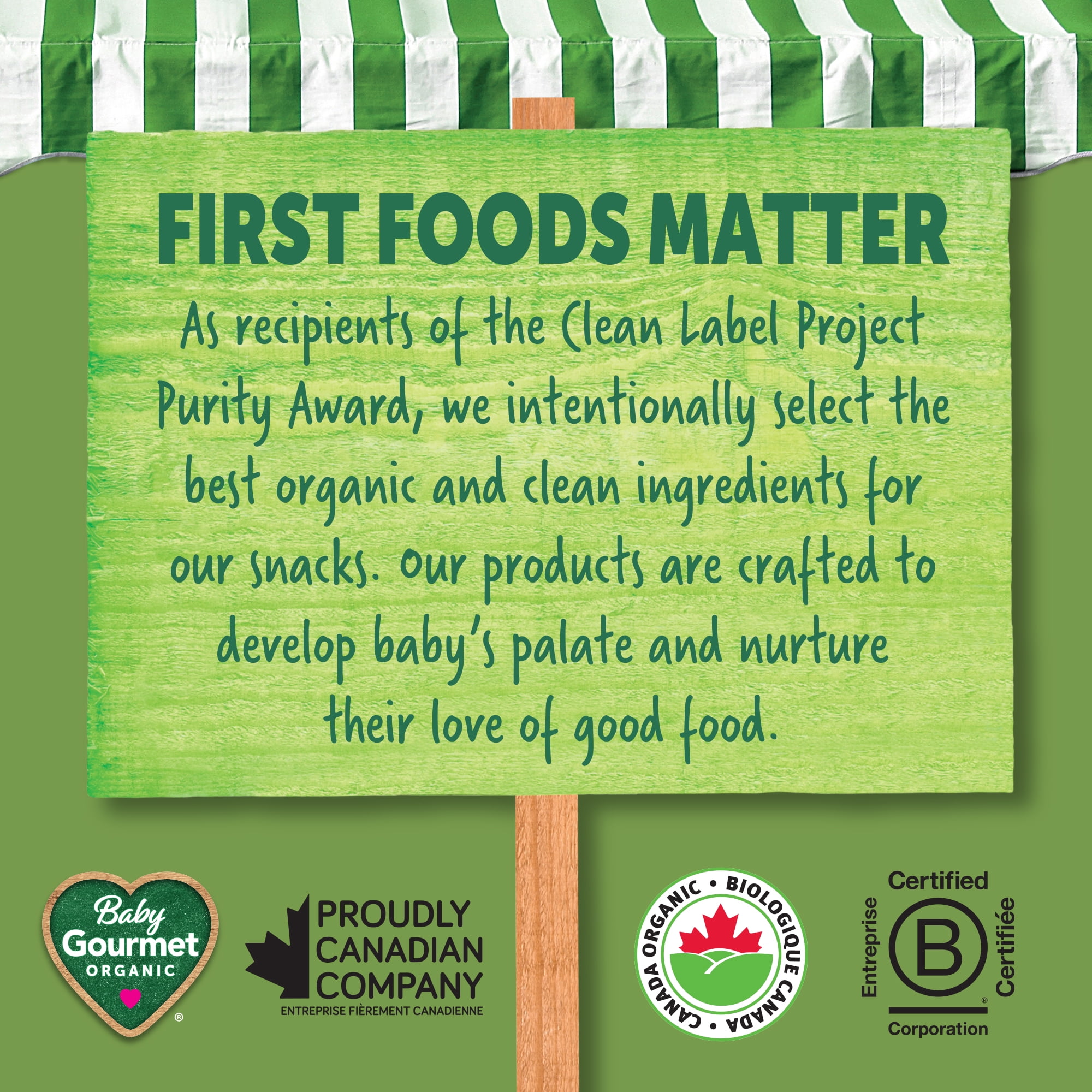 Fondants biologiques Melties™ légumes verts fruités et crème de noix de coco pour bébé de Baby Gourmet®