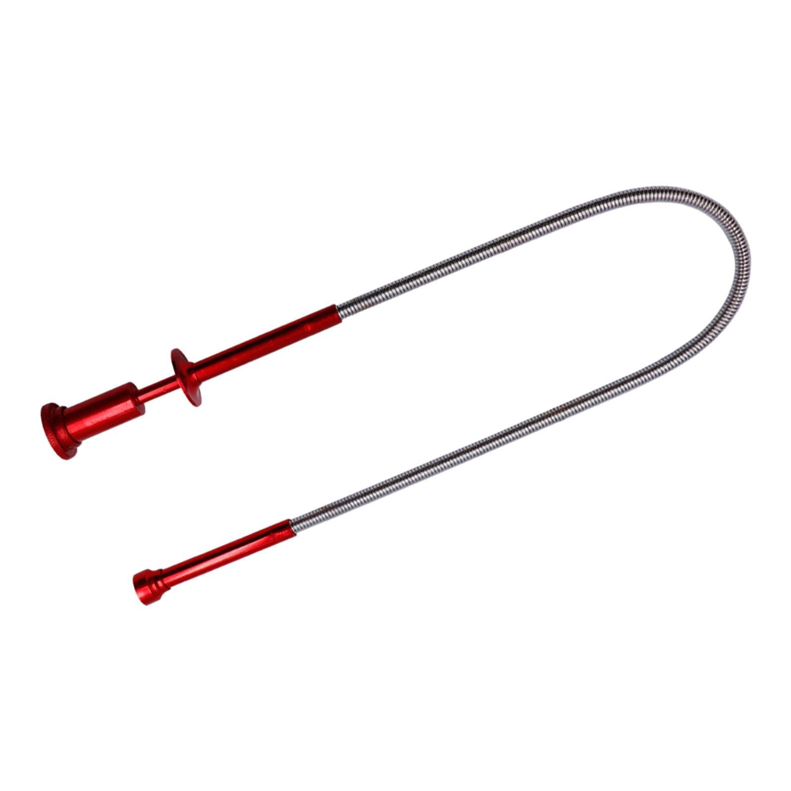 Grabber Tool Home Toilet Gadget Long Reach Bendable Curve Grabber for Home Red