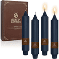 thumbnail image 1 of 7 Inch Taper Candle Candle Sticks, 4PCS Pillar Candles Handmade Unscenteds Candlesticks for Festive, Party, Spell, Wedding, Home Decor, 1 of 6