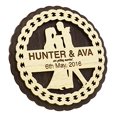 thumbnail image 2 of Personalized Save The Date Wooden Engraved Magnets 30 Rustic Wedding Annoucements, 2 of 2