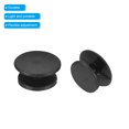thumbnail image 4 of Unique Bargains Plastic Button Charm, 12 x 10mm Dia Button Accessories, Black 100 Pack, 4 of 4