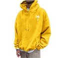 thumbnail image 1 of QIPOPIQ Men's Graphic Print Long Sleeve Drawstring Hoodie Pullover Sweatshirt Clearance, 1 of 4