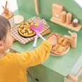thumbnail image 3 of Ensemble de Jeu de Pizza pour Enfants - Jouet de Cuisine 9 Pcs - Ensemble Éducatif Montessori de Nourriture pour Jeu de Rôle - Jeu de Coupe Interactif avec Accessoires Réalistes, 3 of 4