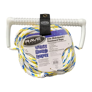 RAVE Sports Corde de Wakeboard/Kneeboard Élite - Bleu/jaune
