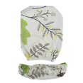 thumbnail image 2 of Housse de Bureau Housse Universelle Extensible pour Siège, Blanc-Feuilles 1, 2 of 5