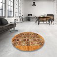 thumbnail image 3 of Ahgly Company Indoor Rectangle Abstract Orange Oriental Area Rugs, 4' x 6', 3 of 6