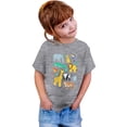 thumbnail image 2 of PMVFHDE T-Shirts Garçons Garçon et Fille Mode Décontractée Imprimé Col Rond Ample Manches Courtes T-Shirt Haut Gris, 2-3 Ans, 2 of 3